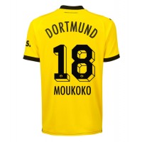 Borussia Dortmund Youssoufa Moukoko #18 Hjemmebanetrøje 2023-24 Kortærmet